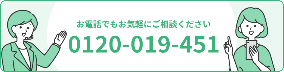トライトワーカー保育士のお問い合わせ電話番号 0120-019-451